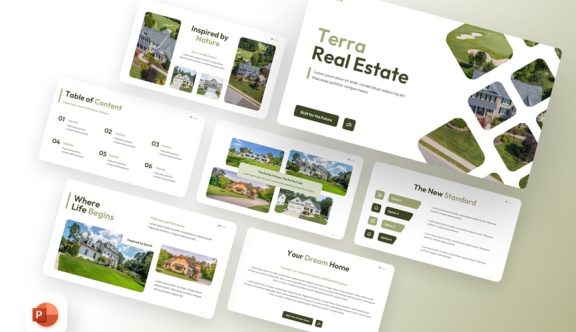 房地产PPT模板 (PPTX)