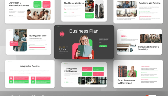 商业计划PPT模板 (PPTX)