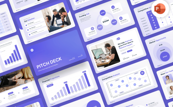 商业路演PPT模板 (PPTX)