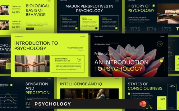 心理学PPT模板 (PPTX)