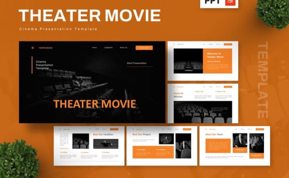 剧院电影 PPT模板 (PPTX)