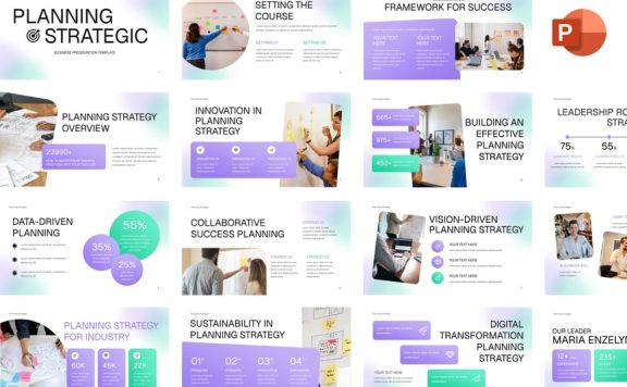 计划战略PPT模板 (PPTX)