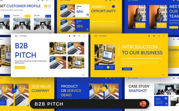 B2B销售 PPT模板 (PPTX)