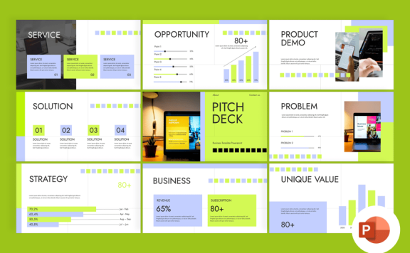 商业计划PPT模板 (PPTX)