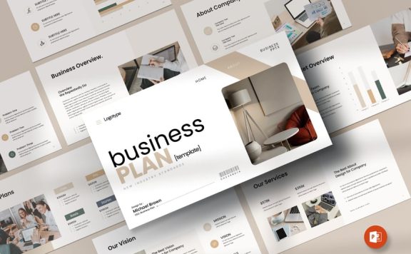 业务计划PPT模板 (PPTX)