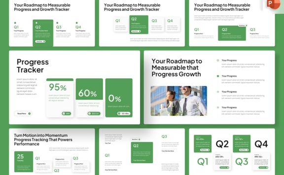 Q1 – Q4 项目进度跟踪汇报 (PPTX)