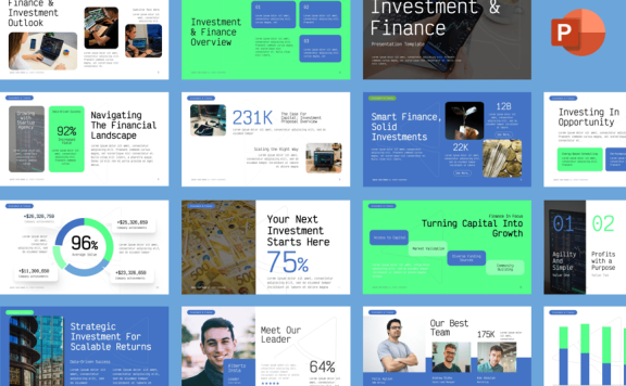 投资与金融PPT模板 (PPTX)