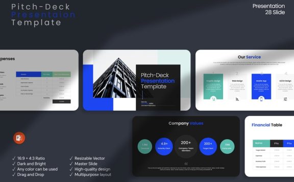 商业路演PPT模板 (PPTX)