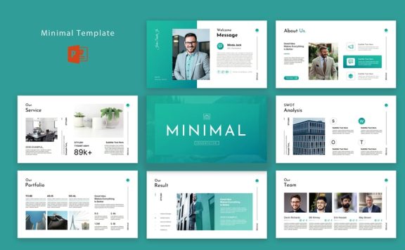 极简主义PPT模板 (PPTX)