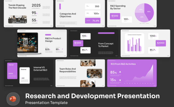 研发演示模板PPT模板 (PPTX)