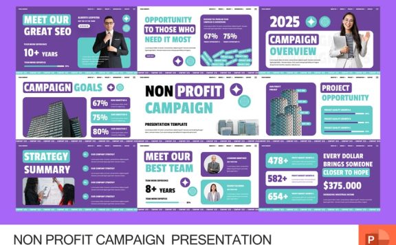 公益运动活动PPT模板 (PPTX)