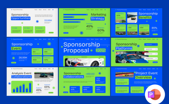 安全品牌交易和资金赞助PPT模板 (PPTX)