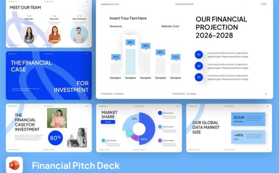 财务路演PPT模板 (PPTX)