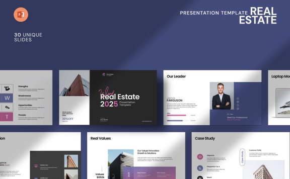 房地产PPT模板 (PPTX)