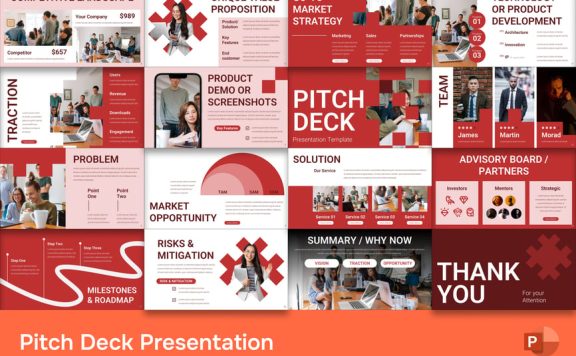 商业路演PPT模板 (PPTX)