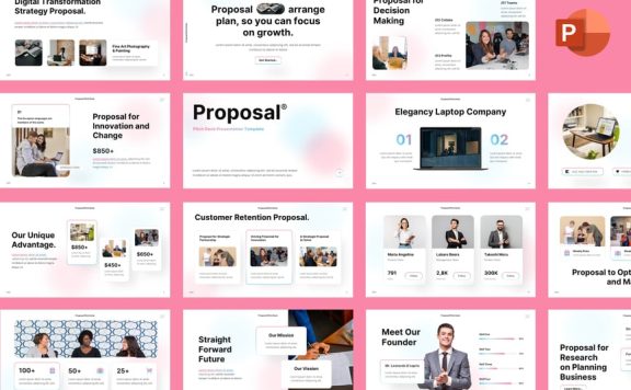 路演提案PPT模板 (PPTX)