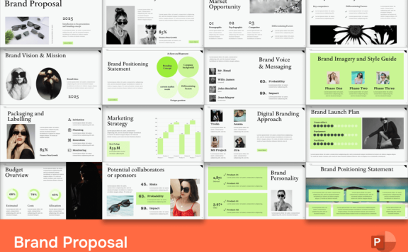 品牌建议PPT模板 (PPTX)