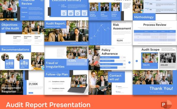 审计报告PPT模板 (PPTX)