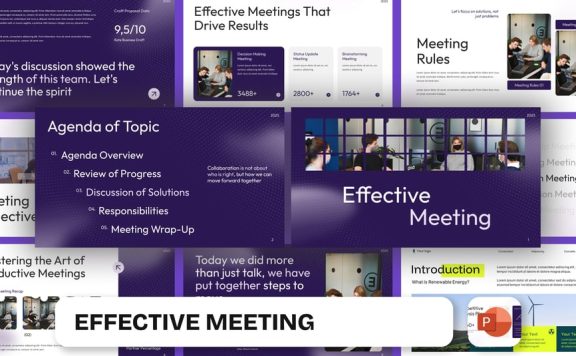 会议PPT模板 (PPTX)