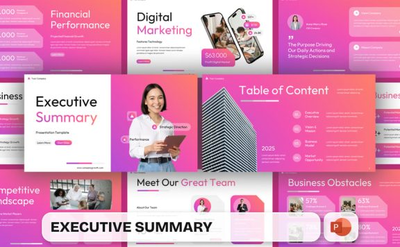 执行摘要PPT模板 (PPTX)