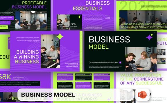 商业模式PPT模板 (PPTX)