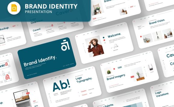 品牌身份VI识别PPT模板 (PPTX)