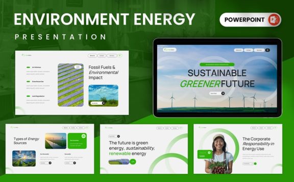 环境能源PPT模板 (PPTX)