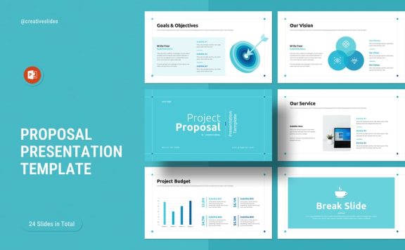 项目提案PPT模板 (PPTX)