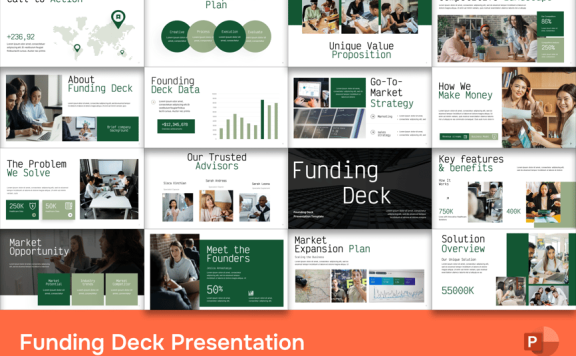 资金规划PPT模板 (PPTX)