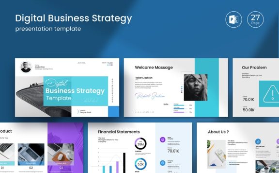 数字业务策略演示模板PPT模板