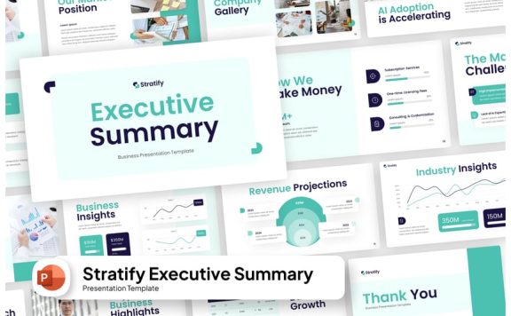 执行摘要PPT模板 (PPTX)