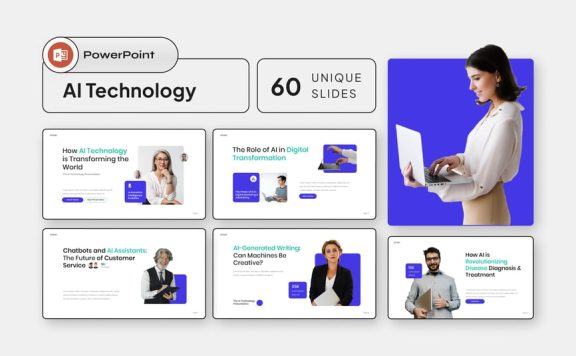人工智能技术PPT模板 (PPTX)