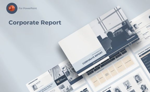 公司报告PPT模板 (PPTX)