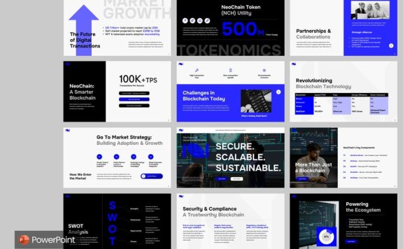 区块链PPT模板 (PPTX)