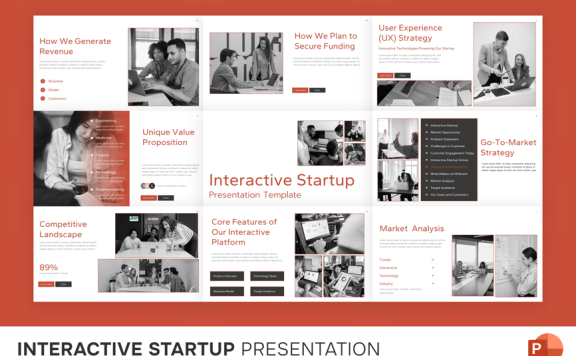 交互式启动PPT模板 (PPTX)