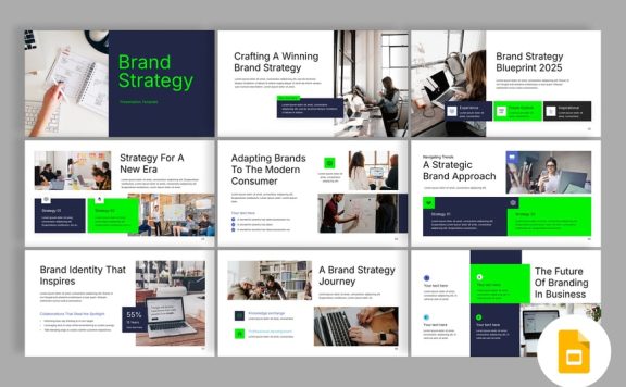 品牌策略PPT模板 (PPTX)