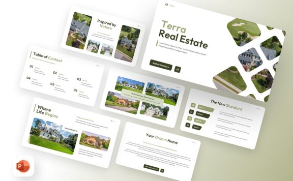 房地产PPT模板 (PPTX)