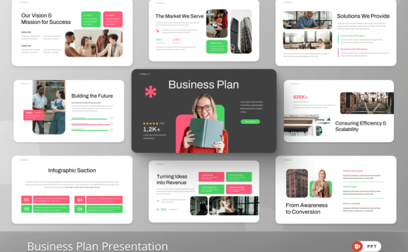 商业计划PPT模板 (PPTX)