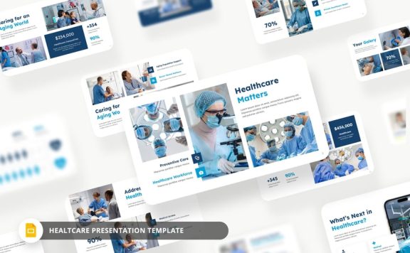 卫生保健PPT模板 (PPTX)