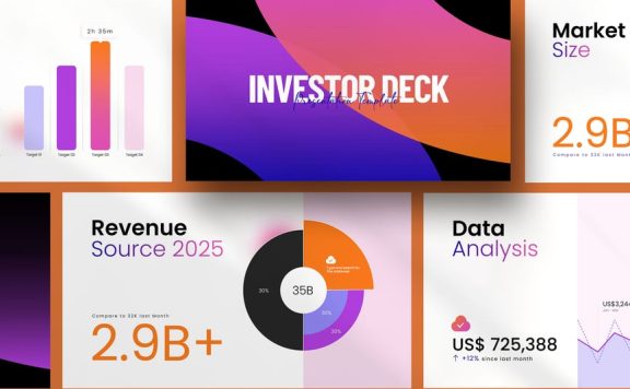 商业投资者推销PPT模板 (PPTX)