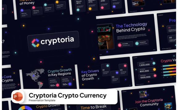加密货币PPT模板 (PPTX)
