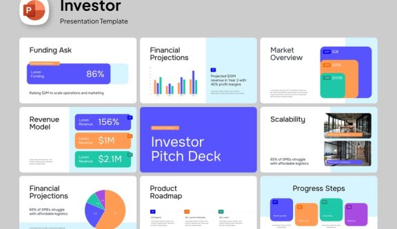 投资者PPT模板 (PPTX)