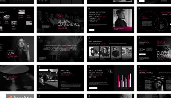 公司会议内容PPT模板 (PPTX)