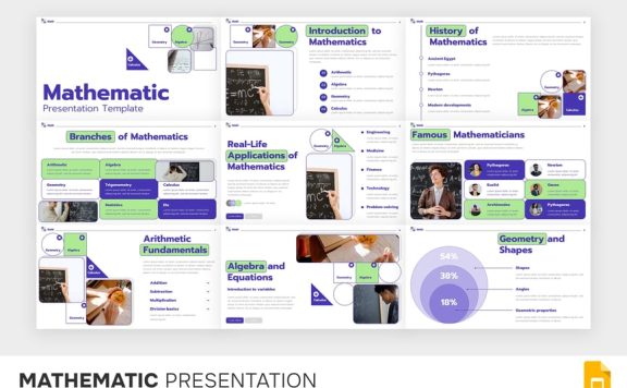 数学教育PPT模板 (PPTX)