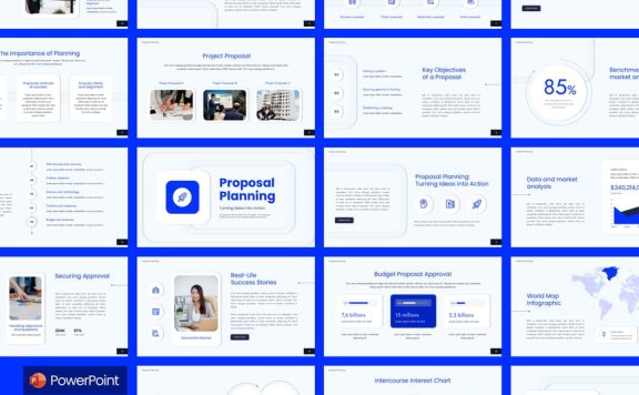 提案计划PPT模板 (PPTX)