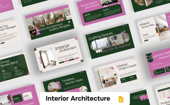 室内建筑PPT模板 (PPTX)