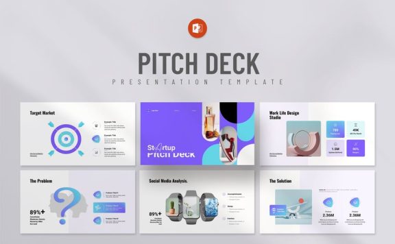 业务启动螺距甲板演示PPT模板 (PPTX)