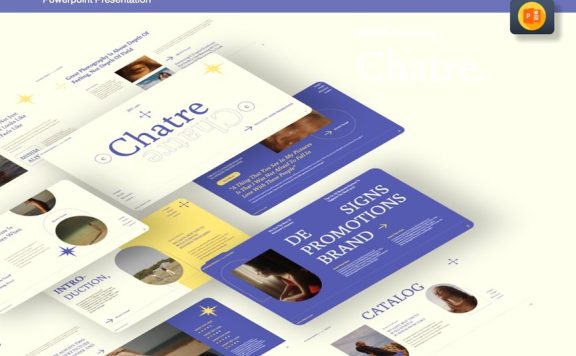 商业品牌PPT模板 (PPTX)