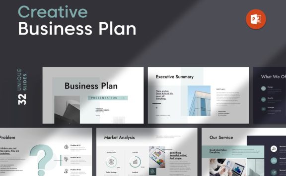 业务计划演示模板PPT模板 (PPTX)