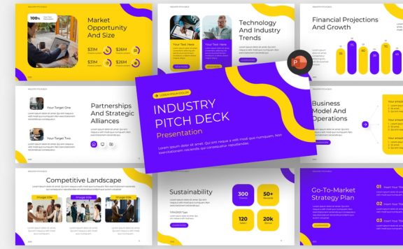 行业报告PPT模板 (PPTX)